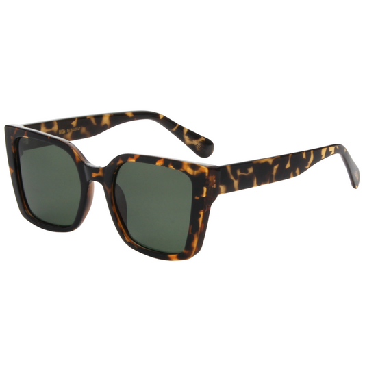 KATHY – Tortoise Frame Sunglasses (Green G15)