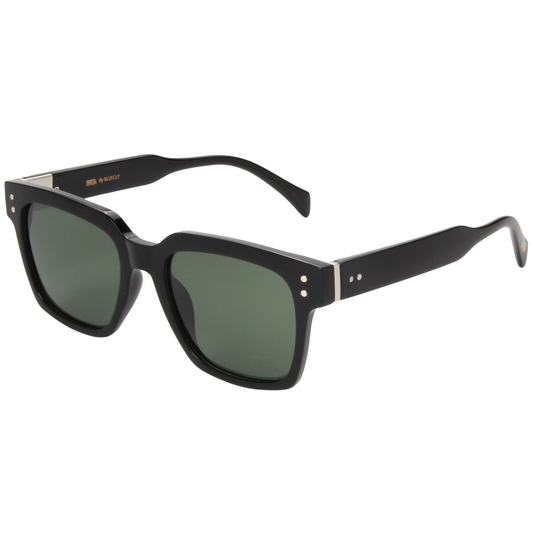 SOFIA – Black Frame Sunglasses (Green G-15)