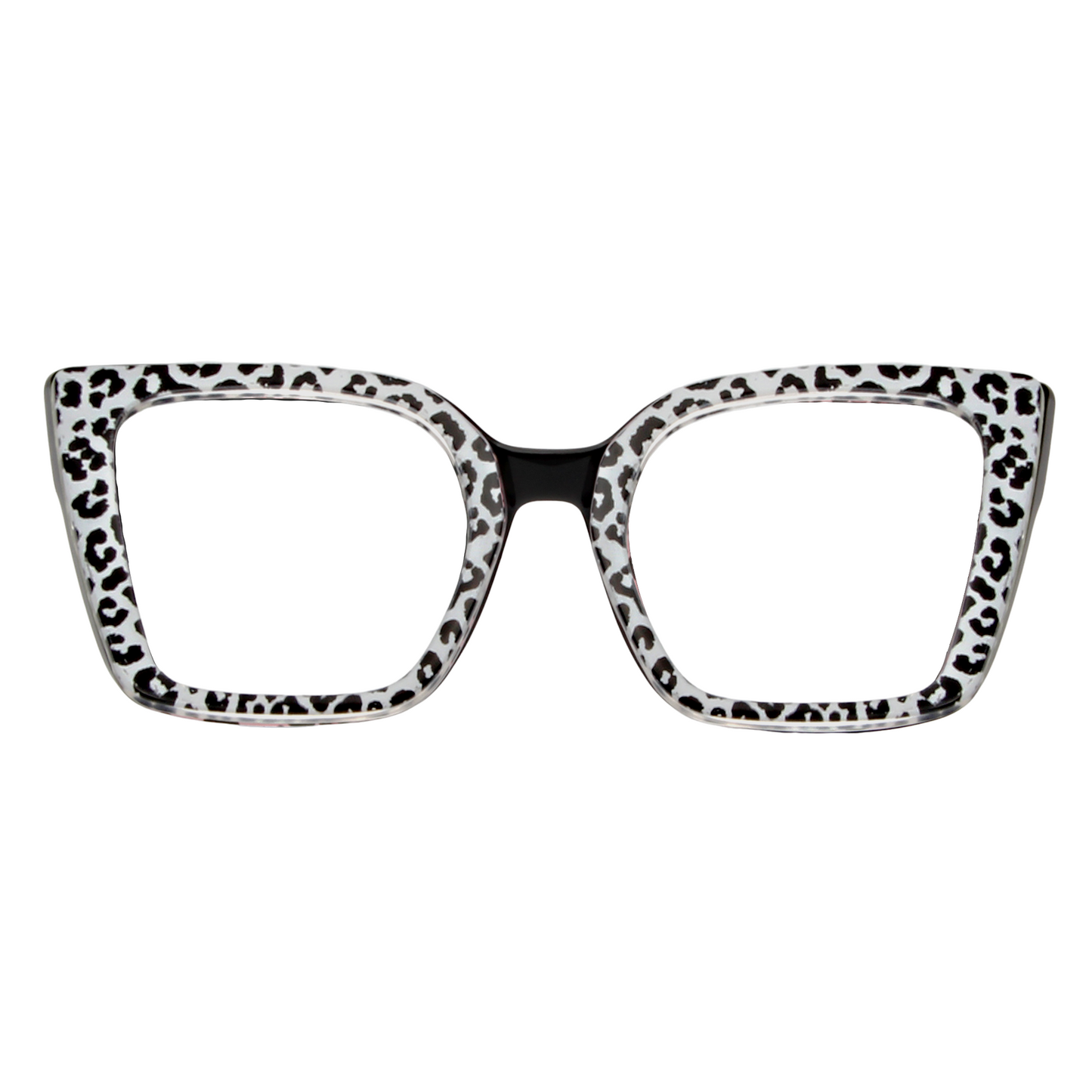 KATHY Clip – White Leopard Clear