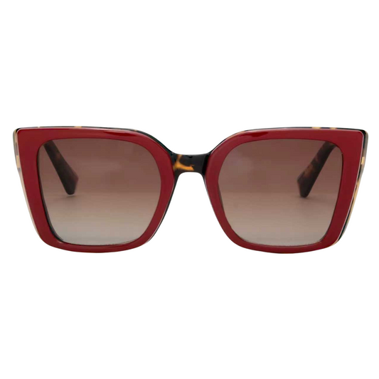 KATHY Clip – Burgundy Sunglasses