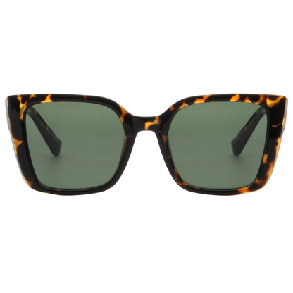 KATHY – Tortoise Frame Sunglasses (Green G15)