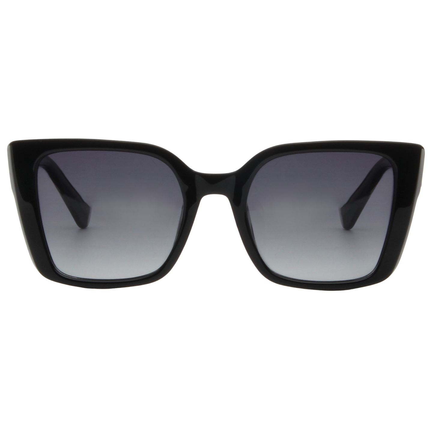 KATHY – Black Frame Sunglasses (Gray Gradient)