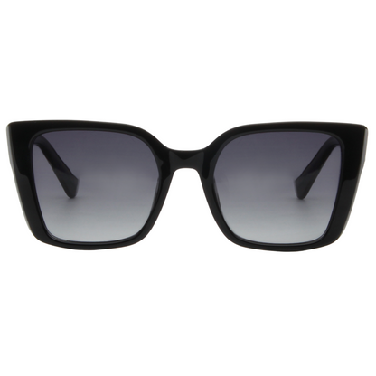KATHY – Black Frame Sunglasses (Gray Gradient)