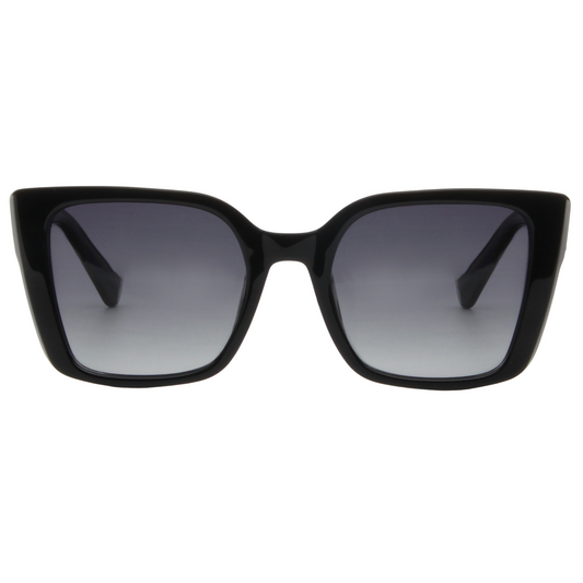 KATHY – Black Frame Sunglasses (Gray Gradient)