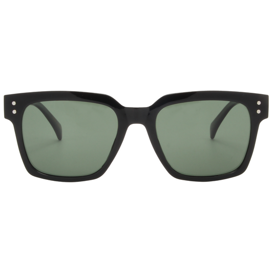 SOFIA – Black Frame Sunglasses (Green G-15)