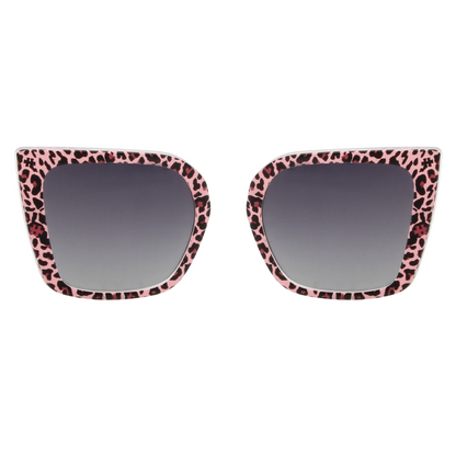KATHY Clip – Pink Leopard Sunglasses
