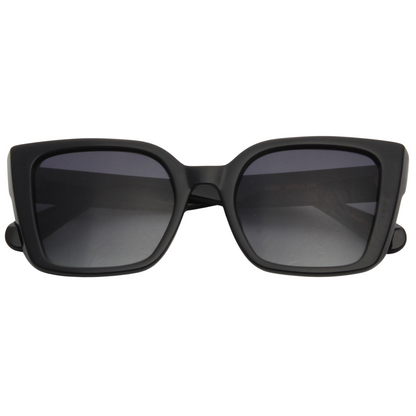 KATHY – Black Frame Sunglasses (Gray Gradient)