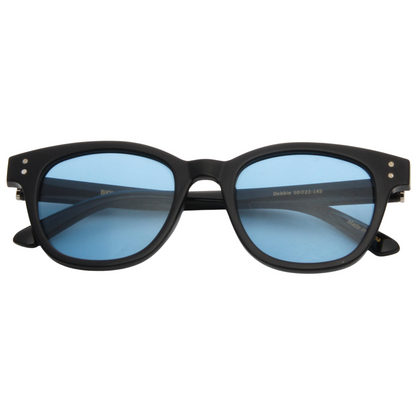 DEBBIE – Black Frame Sunglasses (Light Blue)