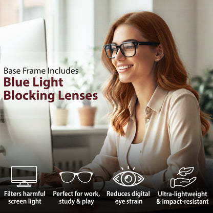 SOFIA Set – Black Frame + Green, Burgundy & Tortoise Clips