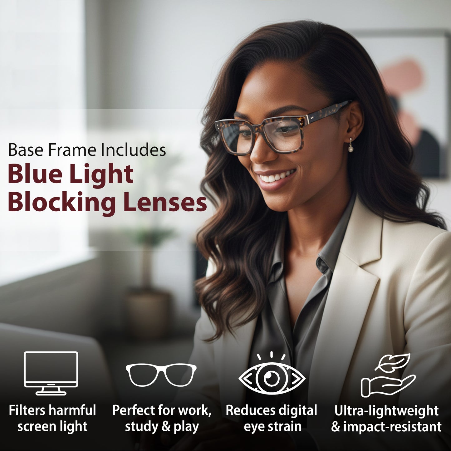 SOFIA Set – Tortoise Frame + Matte Black, Tor & Burgundy Clips