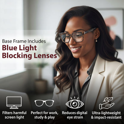 SOFIA Set – Tortoise Frame + Matte Black, Tor & Burgundy Clips