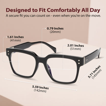 SOFIA Set – Black Frame + Green, Burgundy & Tortoise Clips