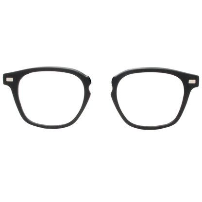 Black eyeglasses on a white background