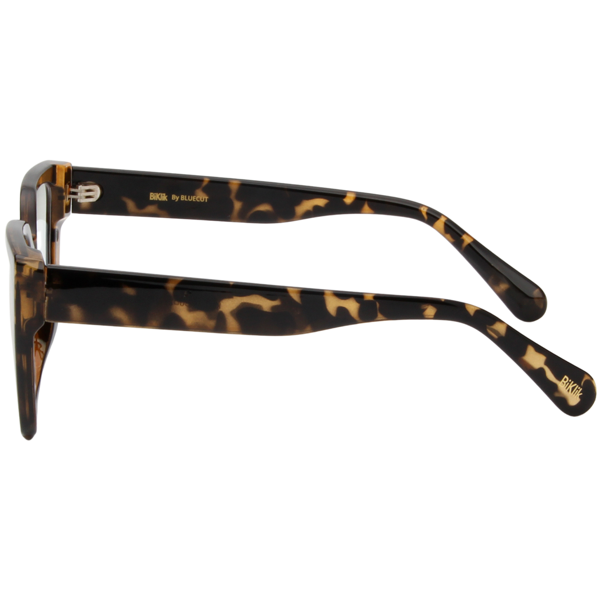 Tortoiseshell glasses on a white background